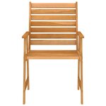 vidaXL Mobilier de salle à manger de jardin 3 Pièces Bois d'acacia solide