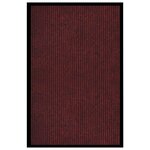 vidaXL Paillasson rayé Rouge 80x120 cm