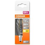 Osram ampoule led flamme torsadée clair filament 2 5w=25 e14 chaud