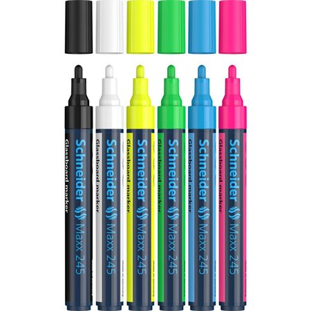Maxx 245 pochette Multipack Épaisseurs de trait 1-3 mm Marqueurs SCHNEIDER
