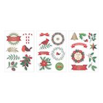 27 Die-Cuts Foil Autocollants Merry Xmas - Artemio