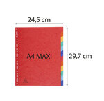 Intercalaires En Véritable Carte Lustrée Souple 225g/m2 Fsc Avec 12 Onglets Neutres - Blanc - X 25 - Exacompta