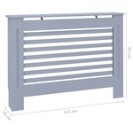 vidaXL Cache-radiateur Anthracite 112x19x81 cm MDF