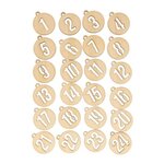 2 kits de chiffres ronds en bois calendrier de l'Avent