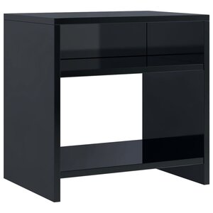 vidaXL Table de chevet Noir brillant 40 x 30 x 40 cm Aggloméré