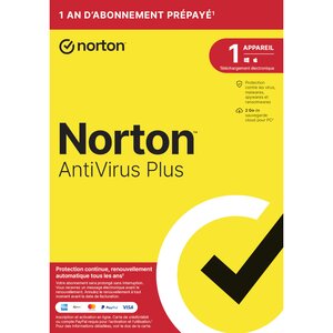 Norton antivirus plus - licence 1 an - 1 poste - a télécharger
