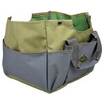 Esschert Design Sac et tabouret à outils de jardin Gris GT85