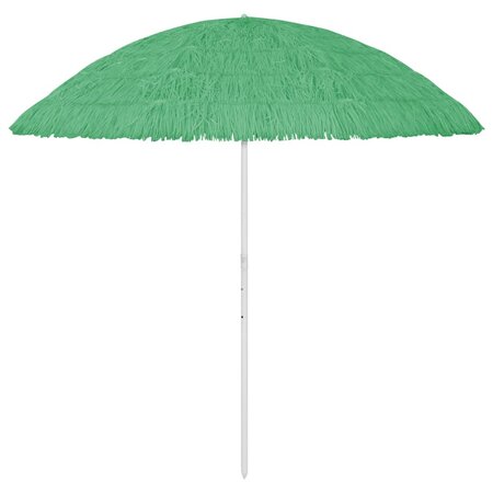 vidaXL Parasol de plage Hawaii Vert 300 cm