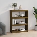 vidaXL Bibliothèque/Séparateur de pièce Marron miel 80x30x103 5 cm Pin