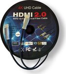 Câble HDMI 2.0 MCL-Samar 100m unidirectionnel par fibre optique