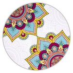 6 sous-verres ronds Mandalas turquoise