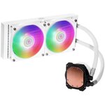 COOLER MASTER - MasterLiquid ML240 Illusion ARGB - Refroidissement liquide PC - Radiateur 240mm - Blanc