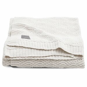Jollein couverture river knit 75x100 cm blanc crème