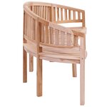 vidaXL Banc de jardin en forme de banane 200 cm Bois de teck solide