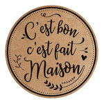 Set de table rond en toile de jute fait maison