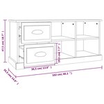 vidaXL Meuble TV noir 102x35 5x47 5 cm bois d'ingénierie