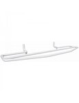 Porte-serviettes double blanc RAWELL pour radiateur 60x6,9x21,5 cm