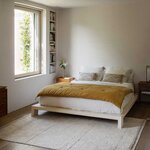 Tapis coton beige texturé avec finition pompons L - 170 x 240 cm