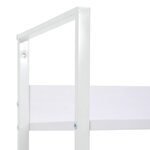 vidaXL Bibliothèque à 4 niveaux Blanc 60x27 6x124 5 cm Aggloméré