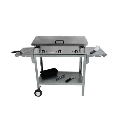 Pack plancha électrique planchaelec lux 830 inox - chariot odeon 830
