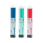 3 vinyles permanents 91 x 33 cm - menthe  rouge  bleu