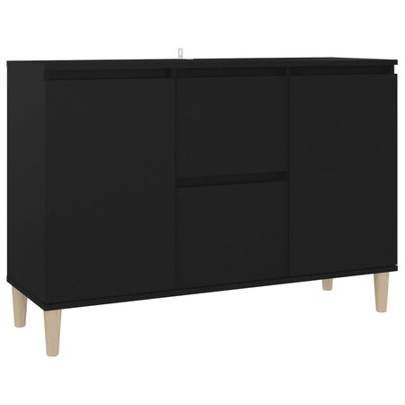 vidaXL Buffet Noir 103 5x35x70 cm Aggloméré