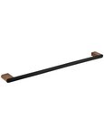 Porte-serviette GALLA en laiton noir et doré 60 x6 x2 cm