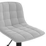 vidaXL Chaises pivotantes à manger lot de 2 gris clair velours