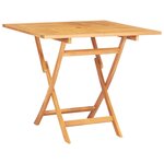 vidaXL Ensemble à dîner de jardin 5 Pièces Bois de teck massif