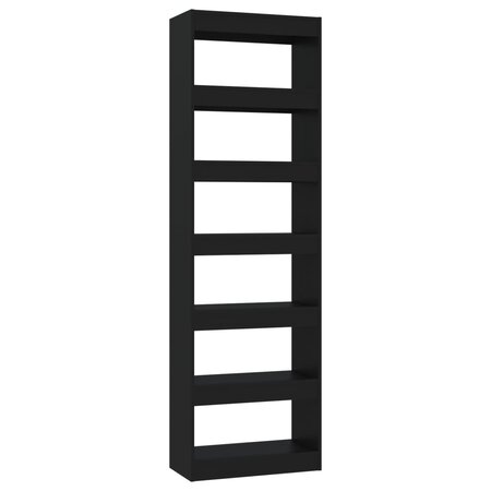 vidaXL Bibliothèque/Séparateur de pièce Noir 60x30x198 cm