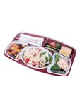 (lot  60 plateaux) plateau repas prestige bordeaux 34 x 27 x 6 5cm