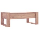 vidaXL Table basse 110 x 60 x 40 cm Bois de teck massif