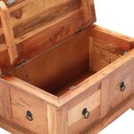 vidaXL Table basse 66 x 70 x 35 cm Bois solide d'acacia