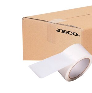 Lot de 36 rouleaux de ruban adhésif blanc 50mmx66m polypropylène