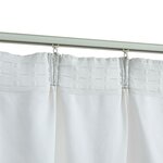 vidaXL Rideaux occultants avec crochets 2 Pièces Blanc cassé 140x245 cm
