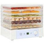 vidaXL Déshydrateur alimentaire avec 6 plateaux 250 W Blanc