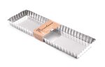 Moule à tarte rectangle 35x11cm en fer blanc