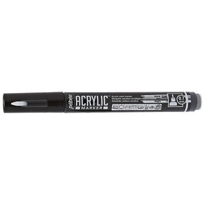 Marqueur acrylic pointe ogive 0 7mm noir pébéo
