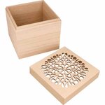 Boîte Carrée 15X15X15 Cm Bois