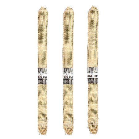 3 rouleaux de cannage - Rotin tressage fin 40 x 50 cm