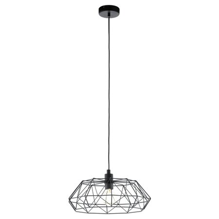 Eglo lampe suspendue carlton 2 noir 49487