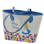 Grand sac blanc et bleu alice au pays des merveilles