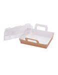 (lot   100 barquettes) barquette repas chaud 850cc