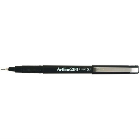 Stylo Feutre '200' permanent indélébile pointe 0,4 mm noir ARTLINE