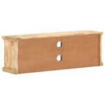 vidaXL Meuble TV avec portes en acier 120x30x40 cm Bois de manguier