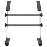 vidaXL Support d'ordinateur portable Noir 30 5x28x(24 5-37 5) cm Acier