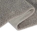 Tapis coton motif 3 étoiles tricolore - gris- jaune -bleu - 120 x 160