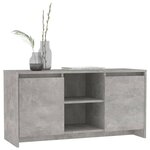 vidaXL Meuble TV Gris béton 102x37 5x52 5 cm Aggloméré