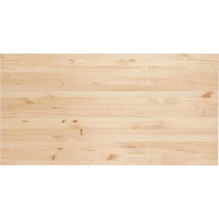 Plateau de bureau en pin massif 120 x 60 x 1 8 cm