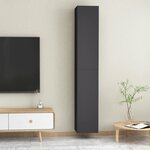 vidaXL Meubles TV 2 Pièces Gris 30 5x30x90 cm Aggloméré